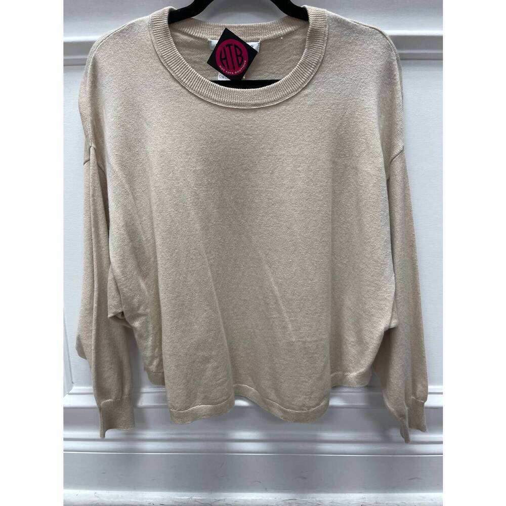NEW STITCH & NEEDLE halle spring crewneck sweater in sand